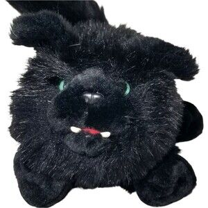 TL Toys Black Cat Plush Halloween Spooky Yowl Sound Stuffed Animal WORKS